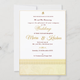 Invitación  Indian Wedding Invitation 