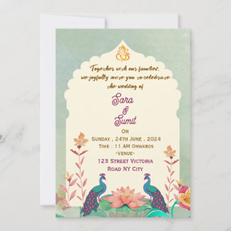 Invitación Indian Wedding Invitations