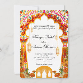 Invitación Indian Wedding Invitations for USA