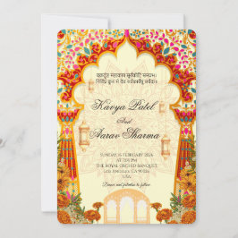 Invitación Indian Wedding Invitations for USA