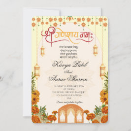 Invitación Indian Wedding Invitations for USA
