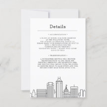 Indianápolis, Boda de Indiana | Detalles del invit