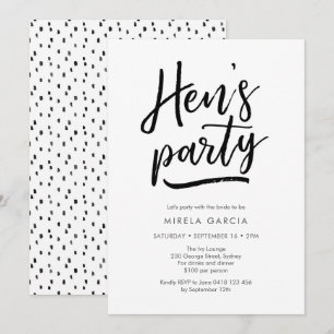 Invitación indicada con letras del fiesta de