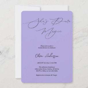 Invitación Indigo Aura es la pura ducha de novia mágica