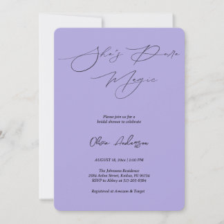 Invitación Indigo Aura es la pura ducha de novia mágica