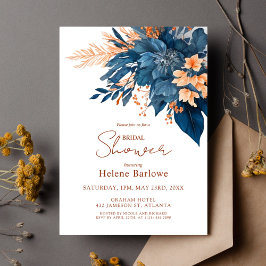 Invitación Indigo Rust Boda Bridal Shower