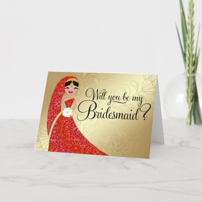 Invitación Indio trigueno de Updo del vestido adornado de la (Anverso)