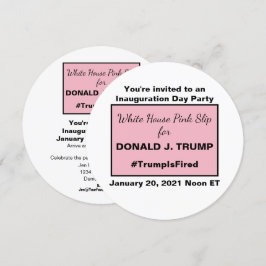 Invitación Indios de Trump en deslizamientos rosas de la Casa