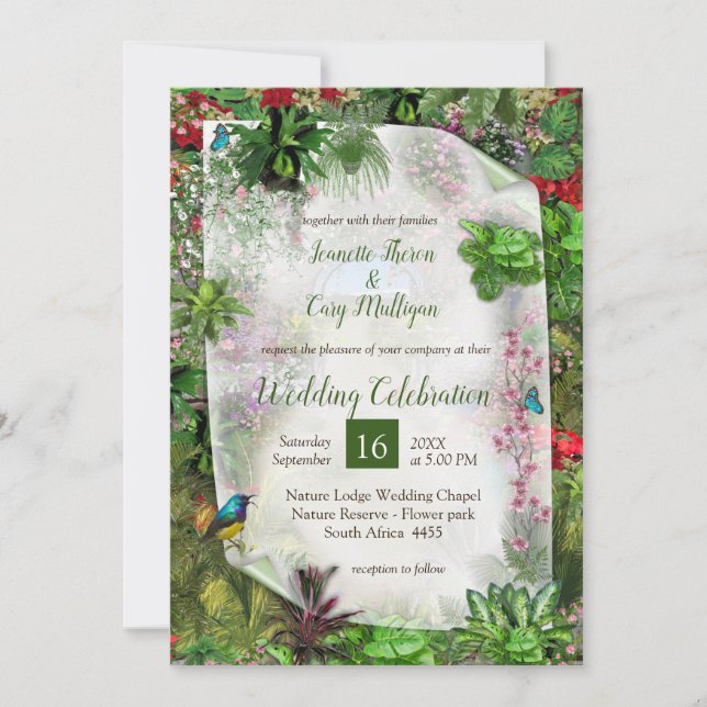 Invitación Indoor, Outdoor Nature in Bloom (Anverso)