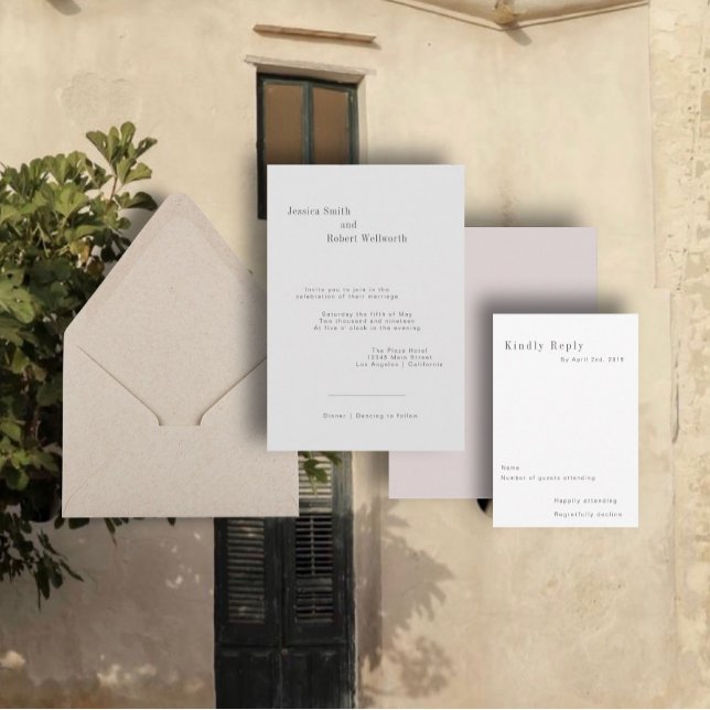 Invitación Industrial Roman Wedding Invitation (Subido por el creador)