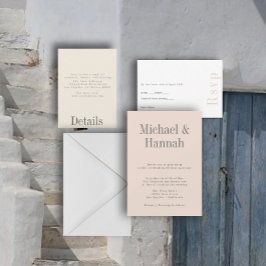 Invitación Industrial Summer Wedding Invitation