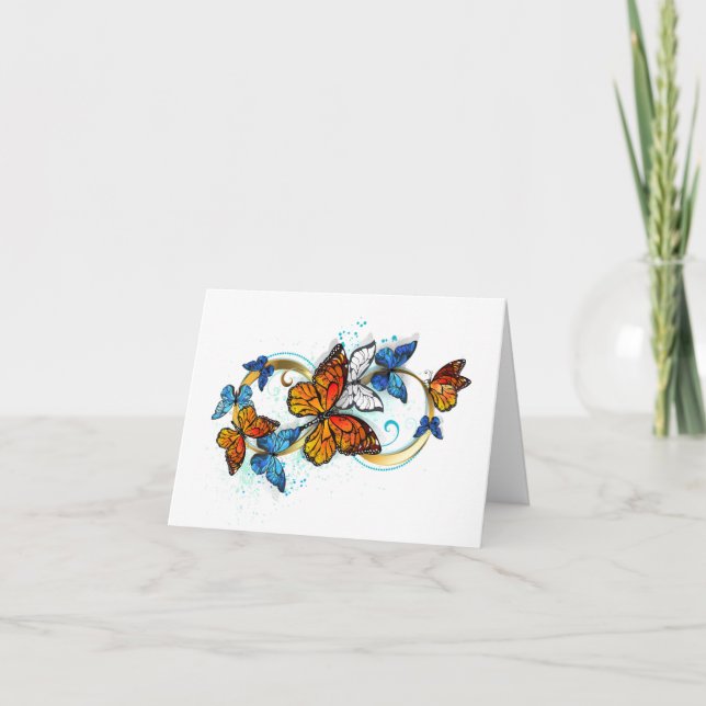 Invitación Infinidad de mariposas monarca (Anverso)