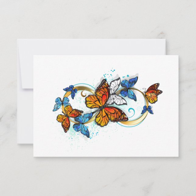 Invitación Infinidad de Mariposas Monarca (Anverso)