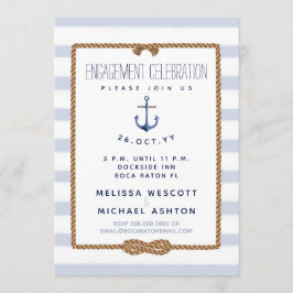 Invitación Infinito Nautico Infinito Conocimiento Azul y Blan