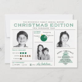 Invitación Infografía divertida de carta de Navidad para bole