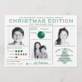 Invitación Infografía divertida de carta de Navidad para bole