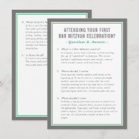 información de servicio MITZVAH preguntas consejo 