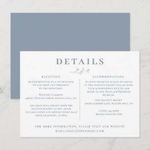 Invitación Información detallada del Boda de la bifurcación a