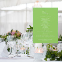 Información detallada sobre el Boda verde limón
