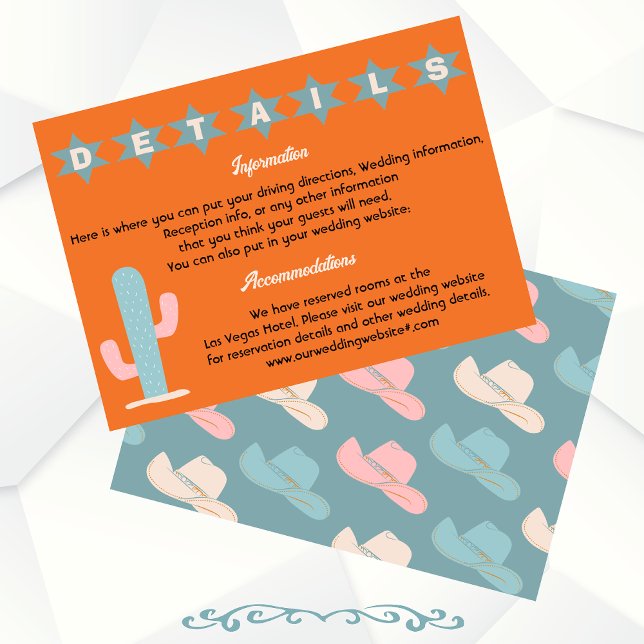 Invitación Información sobre detalles occidentales de Cowboy  (Subido por el creador)