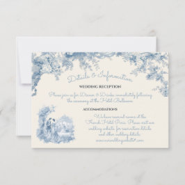 Invitación Información sobre el Boda del castillo floral del 