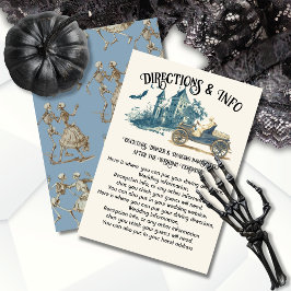 Invitación Información sobre el esqueleto Toile Halloween Ske