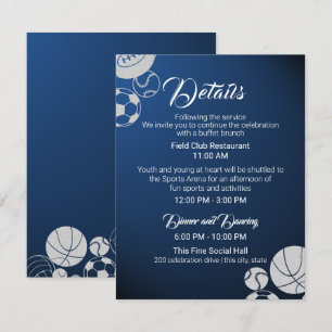 Invitación Información y detalles de Mitzvah Sports Bar