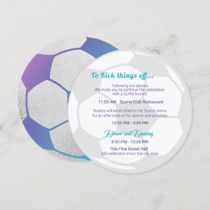 Invitación Información y detalles del Soccer Sport Bar Mitzva