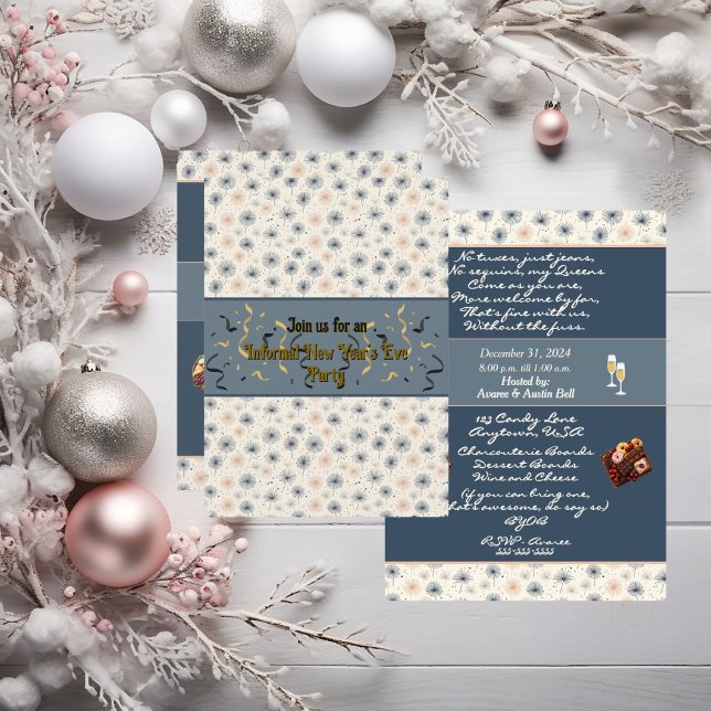 Invitación informal a la fiesta de Año Nuevo (Subido por el creador)