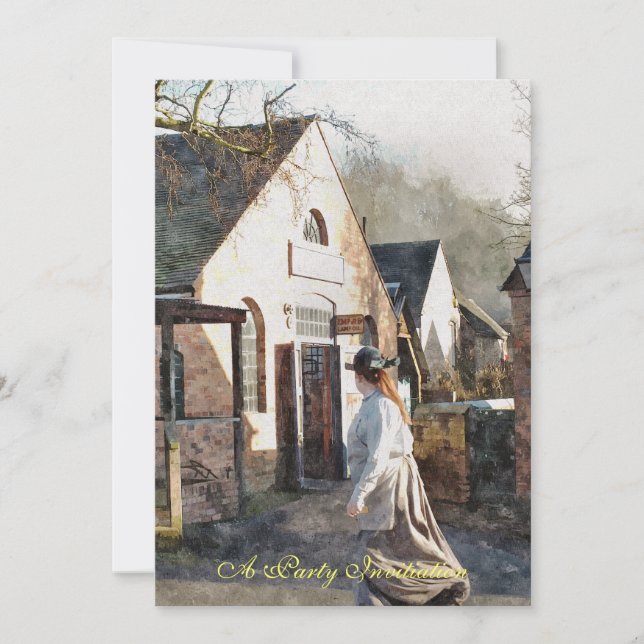 INVITACIÓN INGLATERRA VICTORIANA (Anverso)