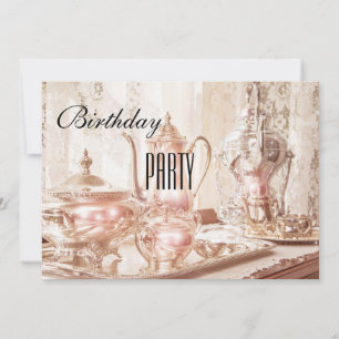 Invitación inglesa de la fiesta de cumpleaños de