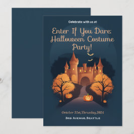 Invitación Ingresa si te atreves a fiesta de disfraces de Hal