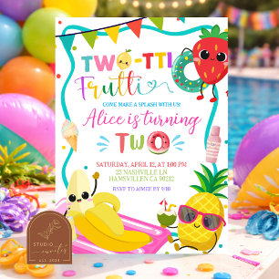 Invitación Iniciación de la Fiesta de Piscina Twotti Frutti
