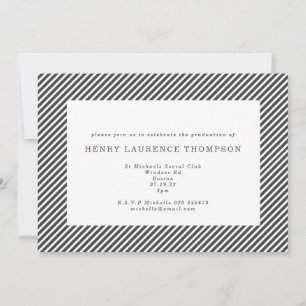 Invitación inicial de graduación con varias fotos