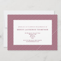 Invitación inicial de graduación con varias fotos