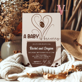 Invitación inicial de un bebé a preparar café para