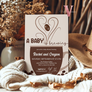 Invitación inicial de un bebé a preparar café para