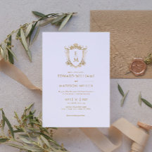 Iniciales de matrimonio personalizado Escudo Boda 
