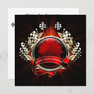 Invitación Iniciar sus motores