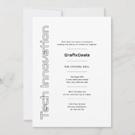 Invitación Innovación tecnológica Eventos empresariales moder