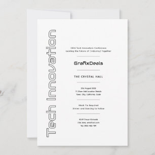 Invitación Innovación tecnológica Eventos empresariales moder