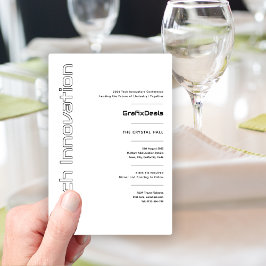 Invitación Innovación tecnológica Eventos empresariales moder