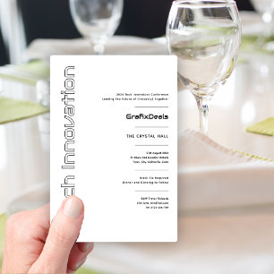 Invitación Innovación tecnológica Eventos empresariales moder