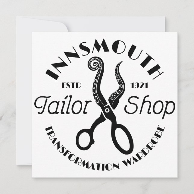 Invitación Innsmouth Tailor Lovecraft (Anverso)