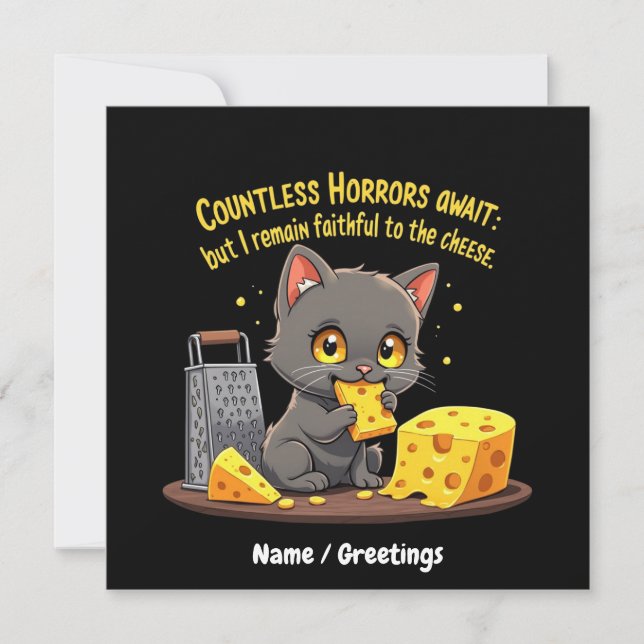 Invitación Innumerables Horrores Esperan, Pero Sigo Fiel (Anverso)