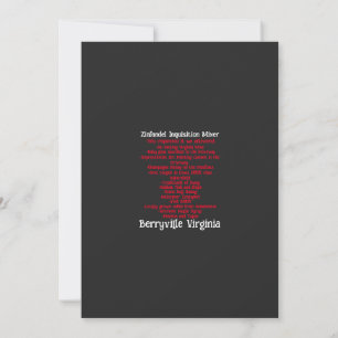 Invitación Inquisición española