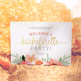 Invitación Inserción de la fiesta dorada de la bachillerato r