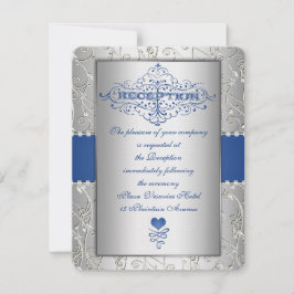 Invitación Inserción de la recepción de la tipografía de plat