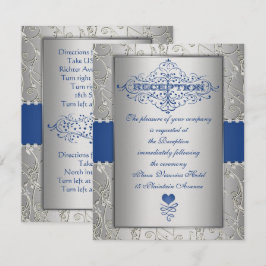Invitación Inserción de la recepción de la tipografía de plat