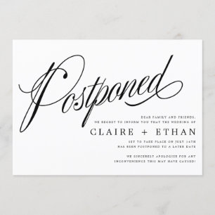 Invitación Inserción simple de postposición del Boda